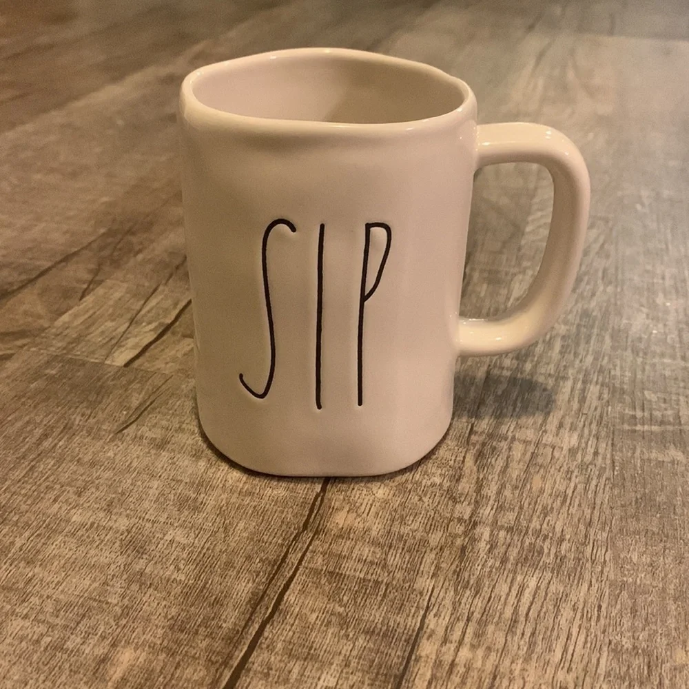 Rae Dunn by Magenta “Sip and Gulp” Coffee Mug –‎ 16oz Handcrafted Ceramic Cup